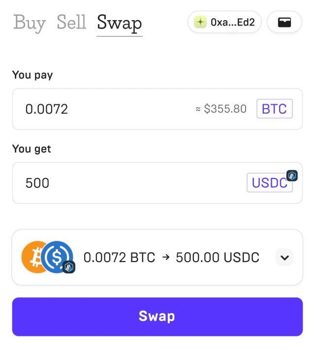 Swap interface